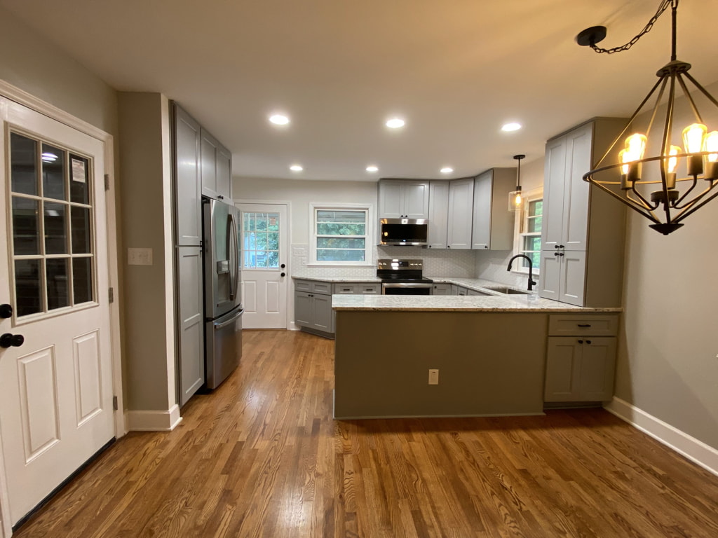 White Oak Wall Removal in Raleigh NC.